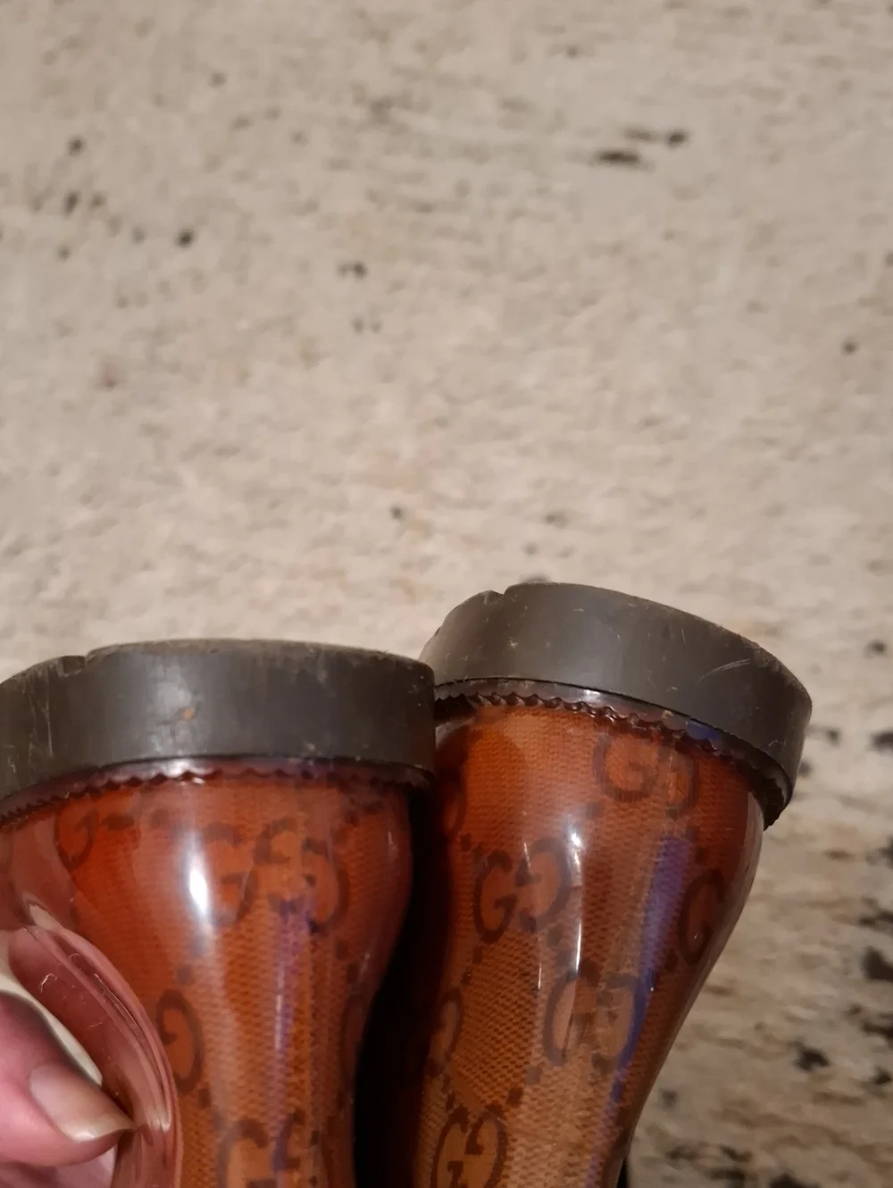 Gucci Kids Monogram Rain Boots Size 24(8 Toddler)
